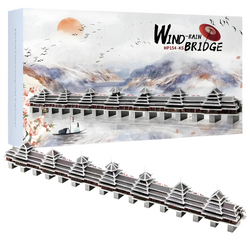 Piececool Metal Puzzle 3D Model - Wind and Rain Bridge