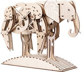 Mr.Playwood Wooden 3D Puzzle - Walking Elephant