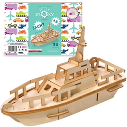 Little Story Wooden Model 3D Puzzle - Yacht