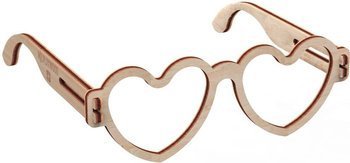 Mr.Playwood Wooden 3D Puzzle - Heart Glasses