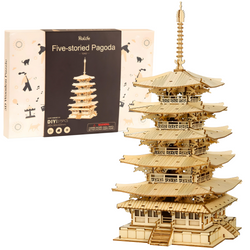 ROBOTIME Drewniane Puzzle Model 3D - Pagoda