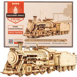 ROBOTIME Wooden 3D Puzzle - Locomotive