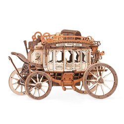 ROBOTIME Wooden Model 3D Puzzle - Stagecoach Carriage Posse