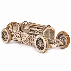 UGEARS Składany Drewniany Model 3D - U-9 Grand Prix Car