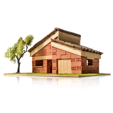 DOMUS KITS Folding 3D Brick House - Kid 5