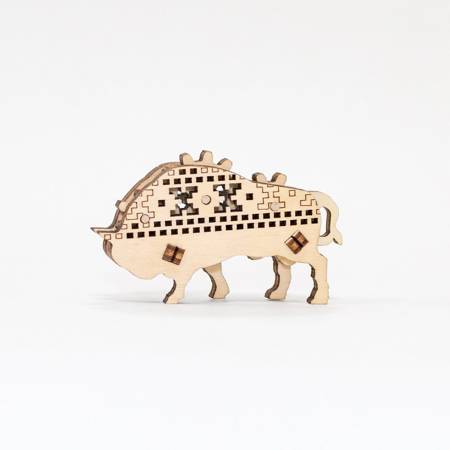 EWA Wooden 3D Puzzle - Bison