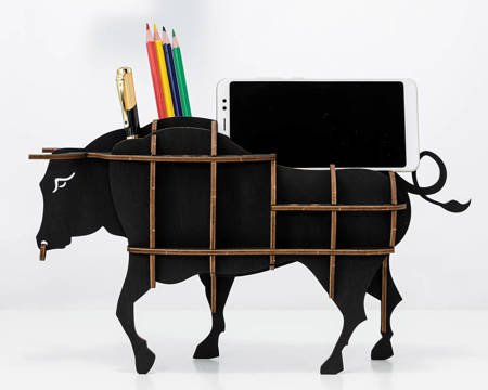 EWA Wooden 3D Puzzle - Bull Organizer