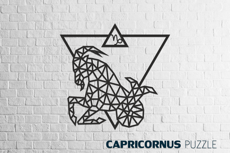 EWA Wooden 3D Puzzle - Capricorn Wall Decoration