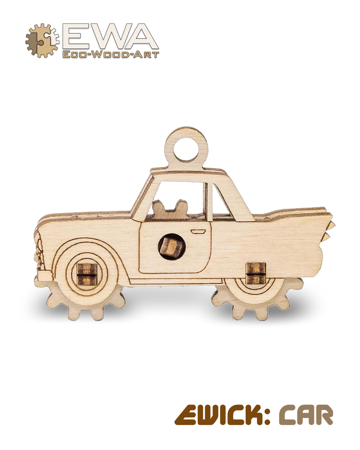 EWA Wooden 3D Puzzle - Car