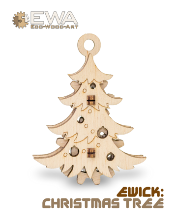 EWA Wooden 3D Puzzle - Christmas Tree