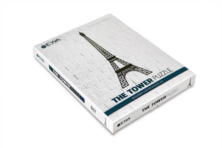 EWA Wooden 3D Puzzle - Eiffel Tower Decoration