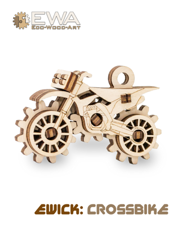 EWA Wooden 3D Puzzle - Motocross