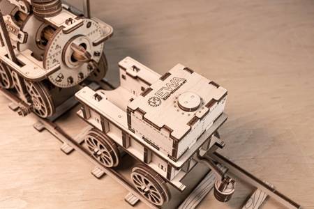 EWA Wooden 3D Puzzle - Steam Locomotive