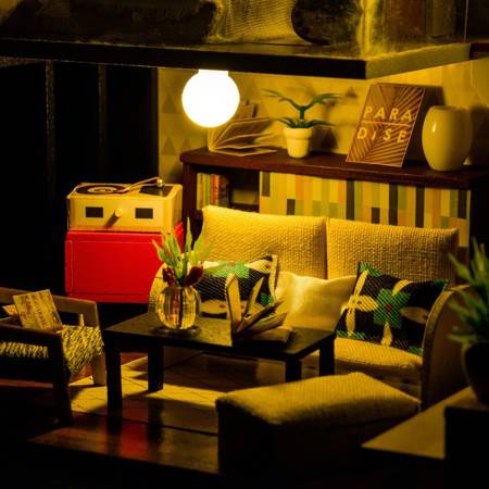 LITTLE STORY Folding Wooden LED Model - Alexis Apartment