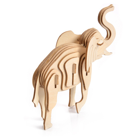 Little Story Wooden Model 3D Puzzle - Elephant