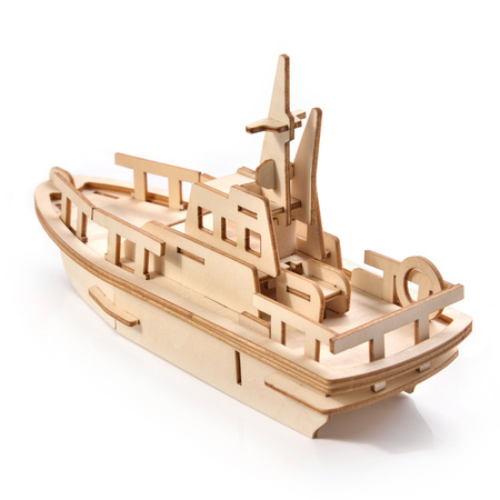 Little Story Wooden Model 3D Puzzle - Yacht