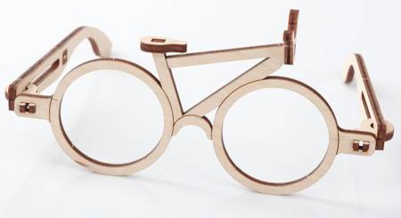 Mr.Playwood Wooden 3D Puzzle - Bike Glasses