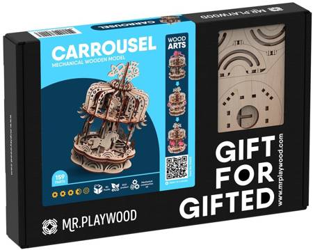 Mr.Playwood Wooden 3D Puzzle - Carousel XL