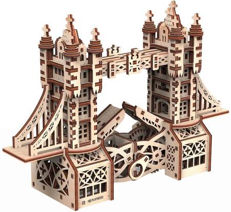 Mr.Playwood Wooden 3D Puzzle - Tower Bridge S