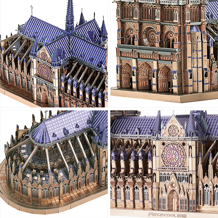 Piececool Metal Puzzle 3D Model - Notre Dame Cathedral