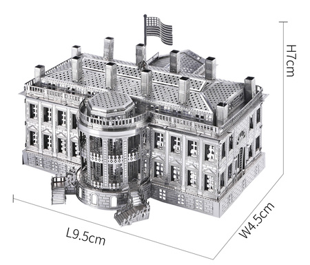 Piececool Metal Puzzle 3D Model - White House