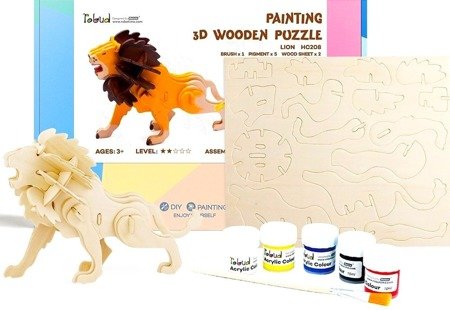 ROBOTIME 3D Painting Puzzle - Lion