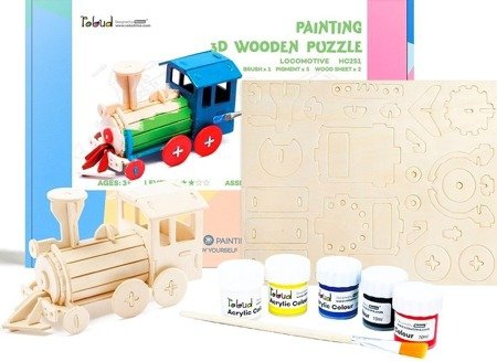 ROBOTIME 3D Painting Puzzle - Locomotive