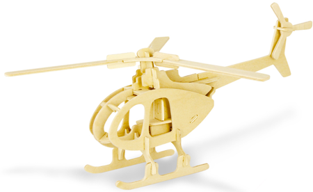 ROBOTIME 3D Wooden Puzzle - Helicopter