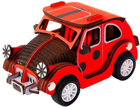 ROBOTIME 3D Wooden Puzzle - Moving Beetle Car