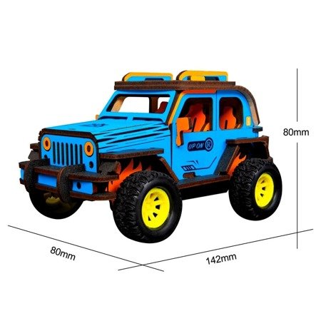 ROBOTIME 3D Wooden Puzzle - Moving Off-Road Car