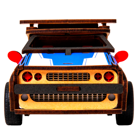 ROBOTIME 3D Wooden Puzzle - Moving Police Car