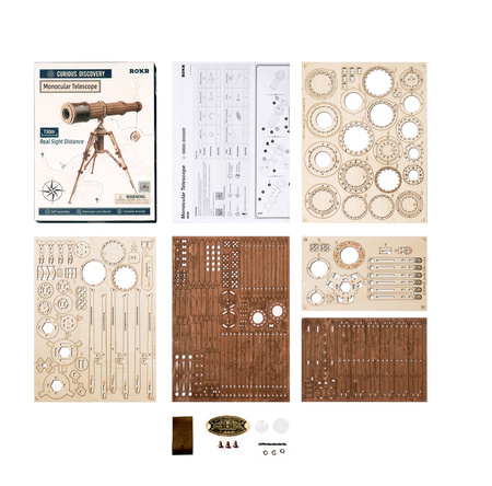 ROBOTIME 3D Wooden Puzzle - Telescope