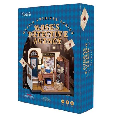 ROBOTIME Foldable Wooden Model 3D Puzzle - Detective Agency