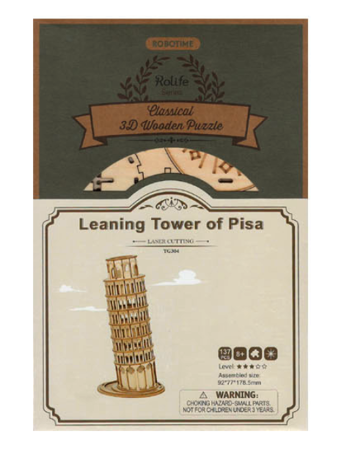 ROBOTIME Wooden 3D Puzzle - Leaning Tower