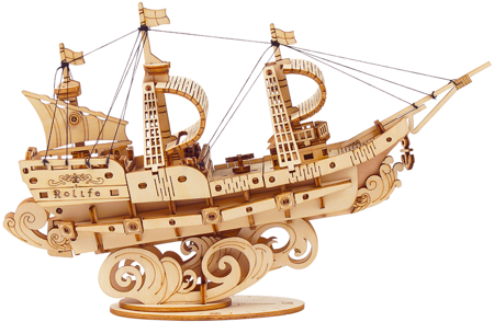 ROBOTIME Wooden 3D Puzzle Sailing Ship