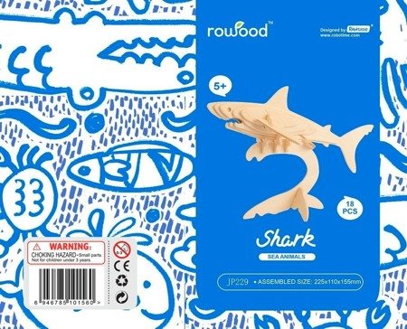 ROBOTIME Wooden 3D Puzzle - Shark