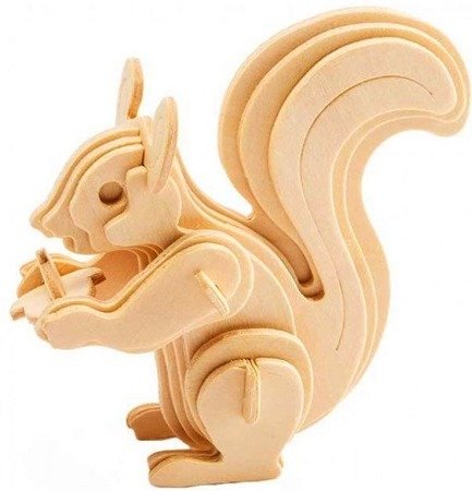 ROBOTIME Wooden 3D Puzzle - Squirrel