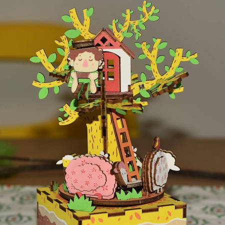 ROBOTIME Wooden 3D Puzzle - Tree House Posse