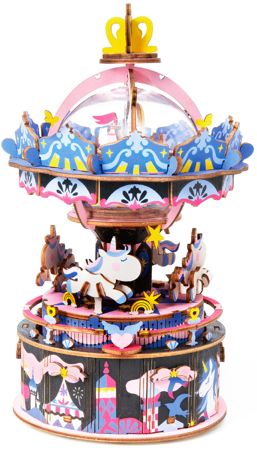 ROBOTIME Wooden 3D Puzzles - Carousel Posse