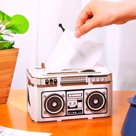 ROBOTIME Wooden Folding Dispenser Radio