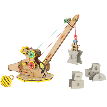 Smartivity Wooden Mechanical 3D Puzzle - Construction Crane