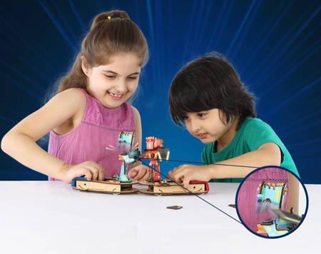 Smartivity Wooden Mechanical 3D Puzzle - Cyborg Battle