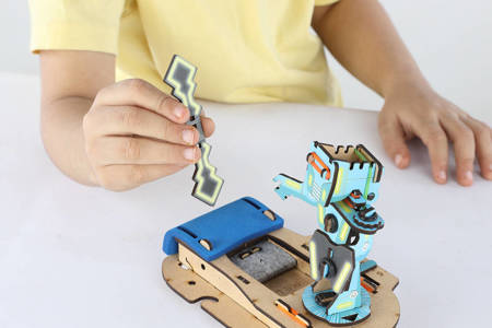 Smartivity Wooden Mechanical 3D Puzzle - Cyborg Battle