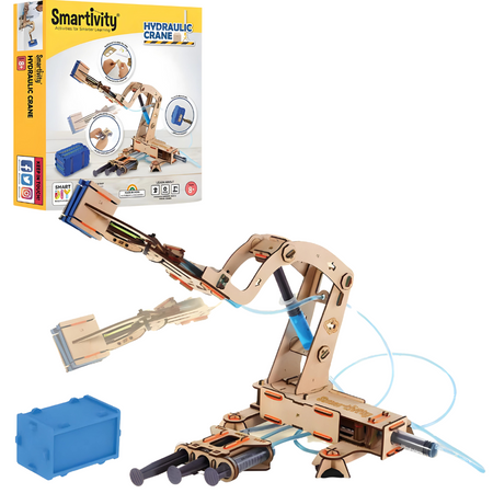 Smartivity Wooden Mechanical 3D Puzzle - Hydraulic Crane