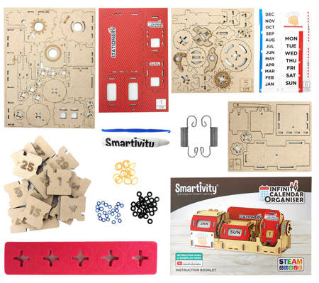 Smartivity Wooden Mechanical 3D Puzzle - Infinity Calendar