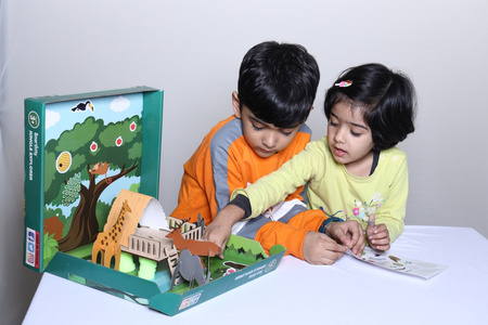 Smartivity Wooden Mechanical 3D Puzzle - Jungle Explorers