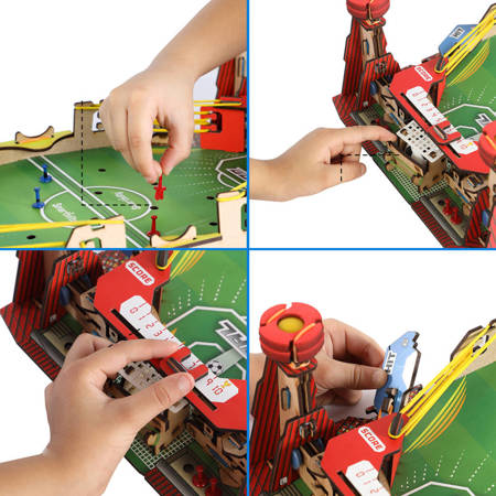 Smartivity Wooden Mechanical 3D Puzzle - Mini Foosball Players