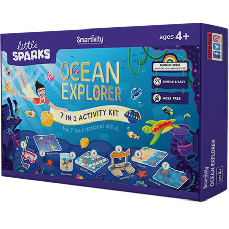 Smartivity Wooden Mechanical 3D Puzzle - Ocean Explorers