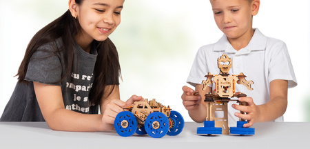 Smartivity Wooden Mechanical 3D Puzzle - Robot Wanderer