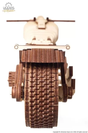 UGEARS Folding Wooden 3D Mechanical Model - Motorcycle VM-02